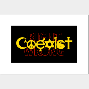 Right And Wrong Coexist Posters and Art